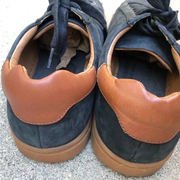 VIONIC Baldwin Nubuck Leather Shoes 9.5 Men's Black Lace Up Sneakers - Picture 5 of 11